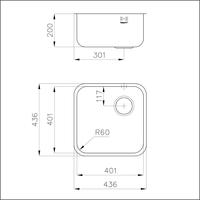 Pomivalno korito FOSTER S3000 1114 862 