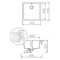 Pomivalno korito SCHOCK Greenwich N-100 FB Silverstone