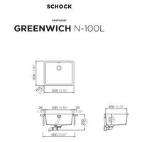 Pomivalno korito SCHOCK Greenwich N-100L Bronze