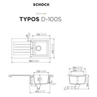 Pomivalno korito SCHOCK Typos D-100S Nero