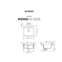 Pomivalno korito SCHOCK Mono N-100S FB puro