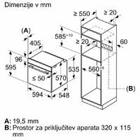 Vgradna pečica Bosch HBA534BW3