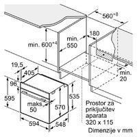 Vgradna pečica Bosch HBG578ES3