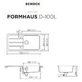 Pomivalno korito SCHOCK Formhaus D-100L Asphalt