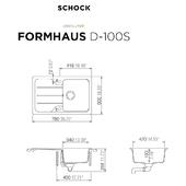 Pomivalno korito SCHOCK Formhaus D-100S Asphalt