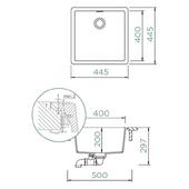 Pomivalno korito SCHOCK Greenwich N-100 FB Silverstone