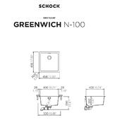Pomivalno korito SCHOCK Greenwich N-100 Stone