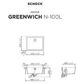 Pomivalno korito SCHOCK Greenwich N-100L Bronze