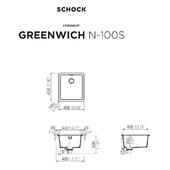 Pomivalno korito SCHOCK Greenwich N-100S Polaris