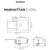 Pomivalno korito SCHOCK Manhattan D-100L Croma