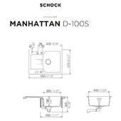 Pomivalno korito SCHOCK Manhattan D-100S Nero