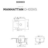 Pomivalno korito SCHOCK Manhattan D-100XS Nero