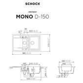 Pomivalno korito SCHOCK Mono D-150 Bronze