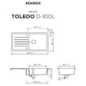 Pomivalno korito SCHOCK Toledo D-100L Stone
