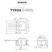 Pomivalno korito SCHOCK Typos D-100S Asphalt