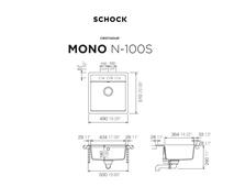 Pomivalno korito SCHOCK Mono N-100S FB puro